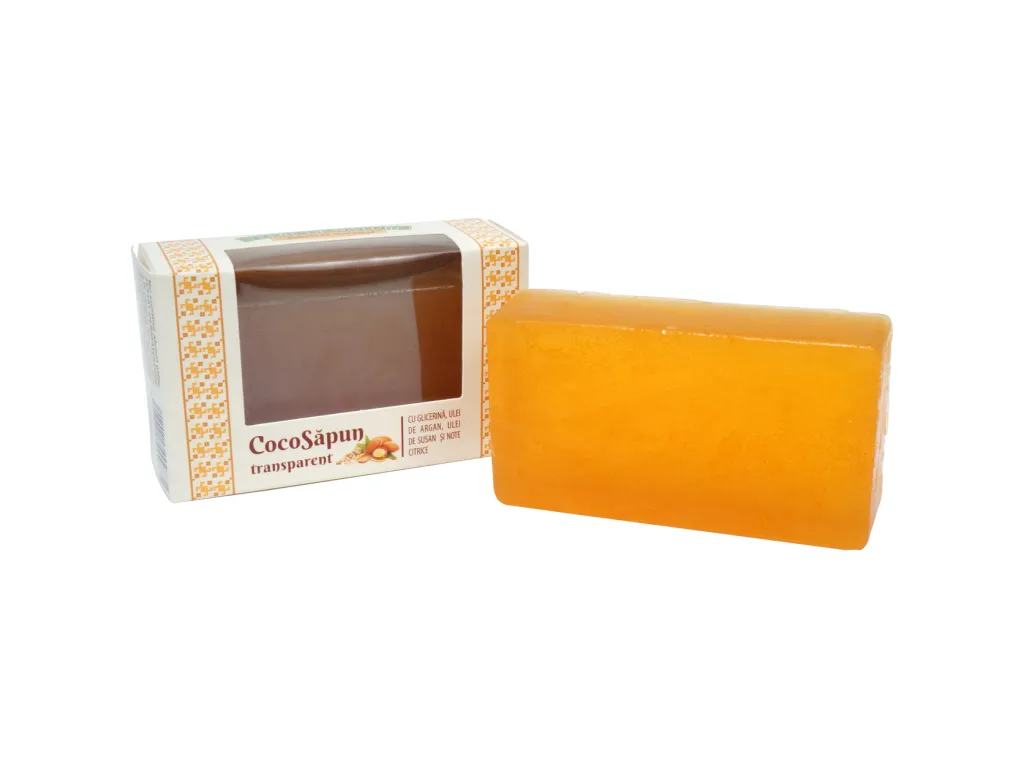 Sapun transparent Coco argan susan note citrice 100g - VERRE DE NATURE