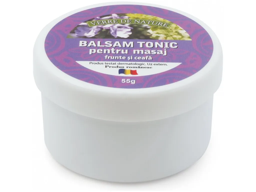 Balsam tonic pentru frunte ceafa menta ienupar 55g - VERRE DE NATURE