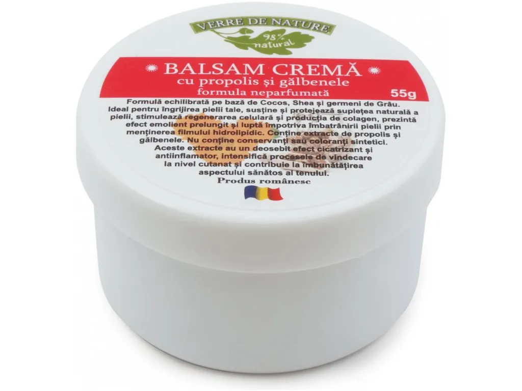 Balsam crema propolis galbenele 55g - VERRE DE NATURE