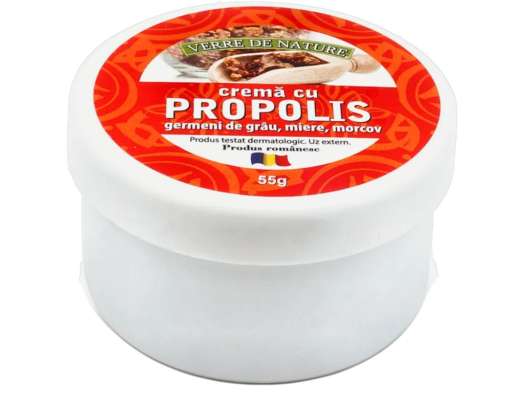 Crema propolis germeni grau morcov miere 55g - VERRE DE NATURE
