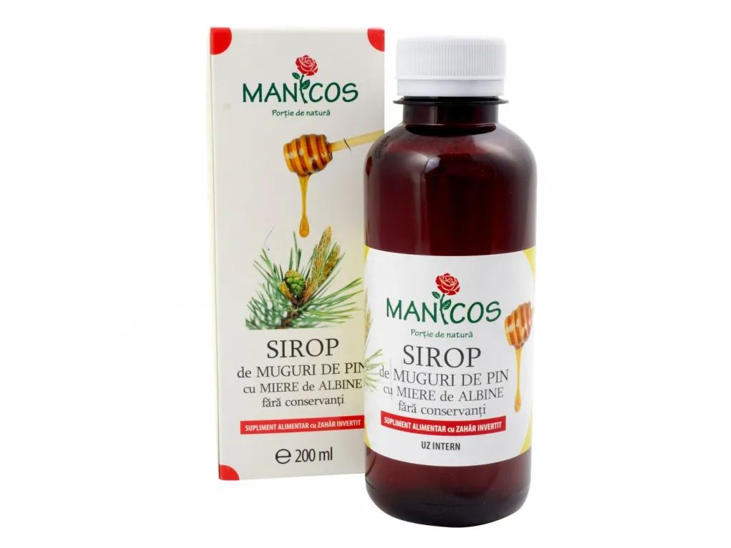 Sirop muguri pin miere 200ml - MANICOS