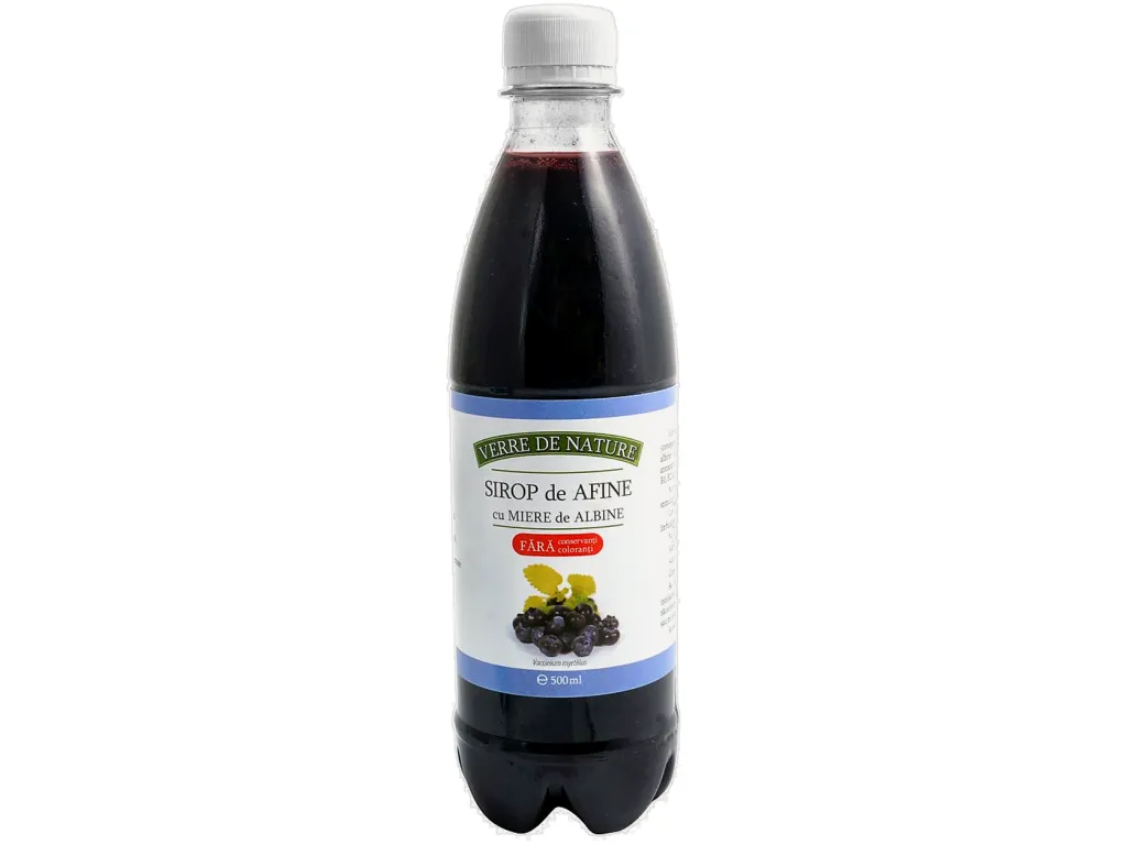 Sirop afine miere 500ml - MANICOS
