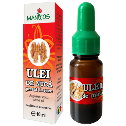 Ulei nuca presat la rece 10ml - MANICOS