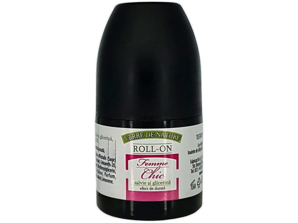 Deodorant roll on femme chic 50ml - VERRE DE NATURE