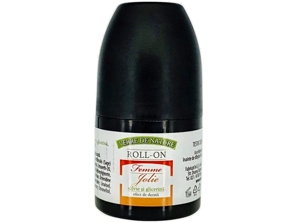 Deodorant roll on femme jolie 50ml - VERRE DE NATURE