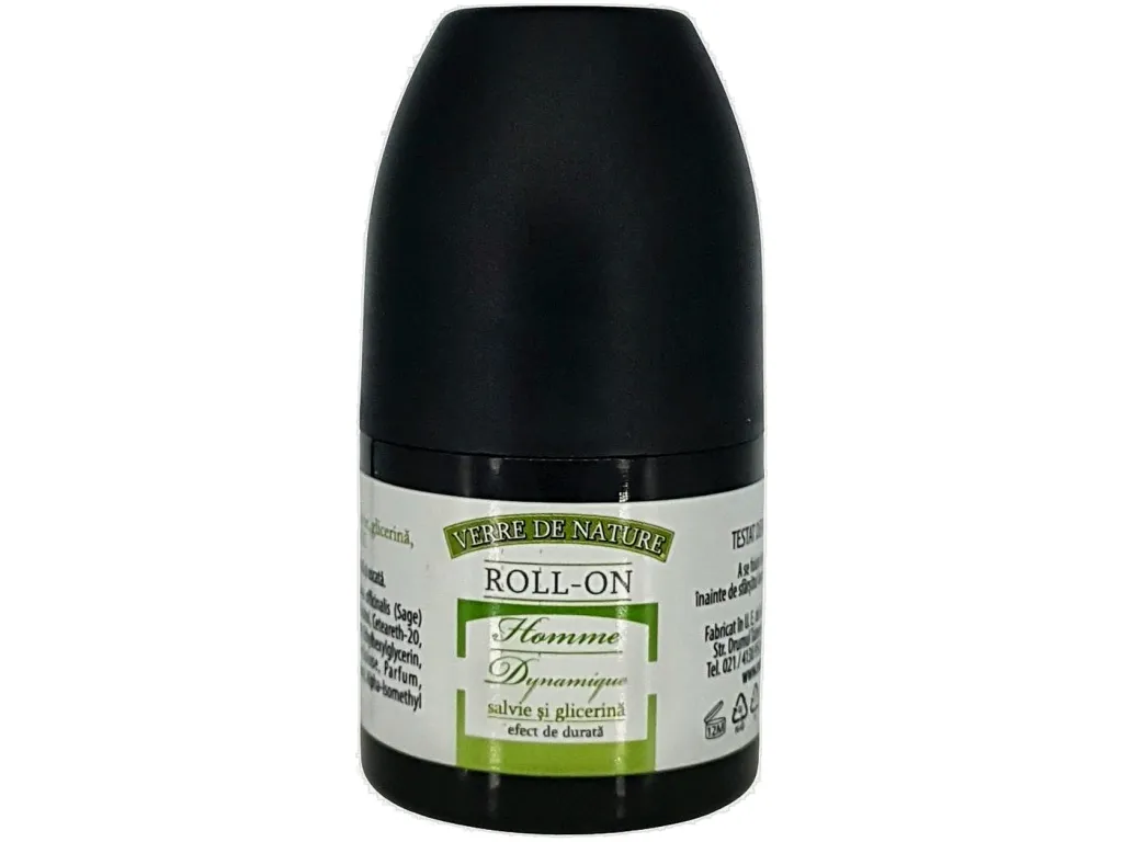 Deodorant roll on homme dynamique 50ml - VERRE DE NATURE