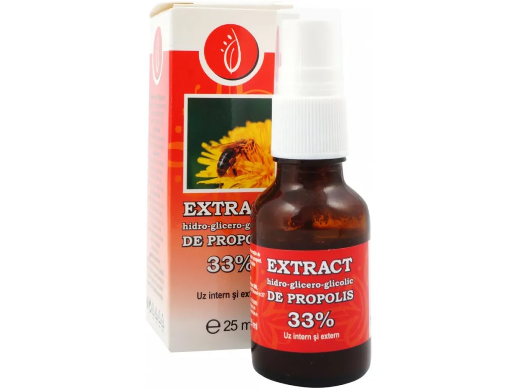 Extract hidrogliceroglicolic propolis 33% 25ml - MANICOS