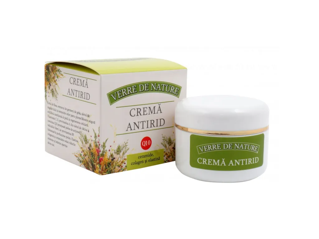 Crema antirid Q10 unt shea ceramide colagen elastina 50ml - VERRE DE NATURE