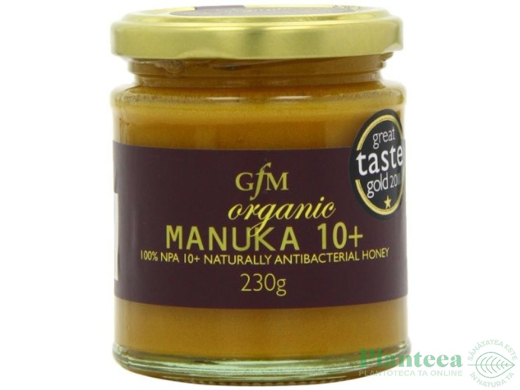 Miere Manuka npa10+ raw bio 230g - GFM