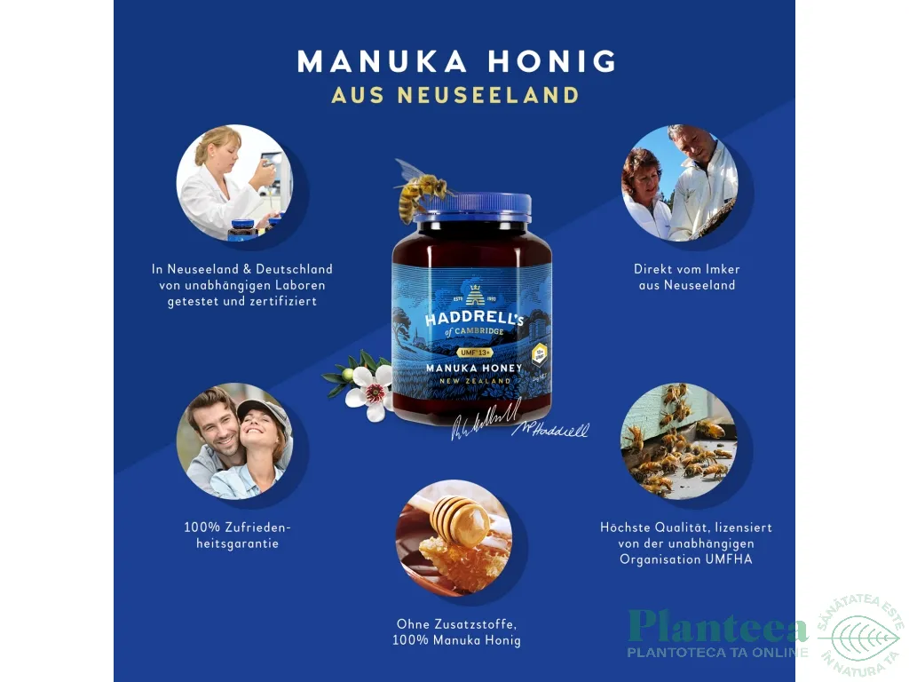 Miere manuka umf10+ [mgo250+] 1kg - HADDRELL`S