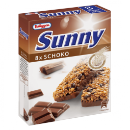 Batoane cereale ciocolata banane Sunny 8x25g - BRUGGEN