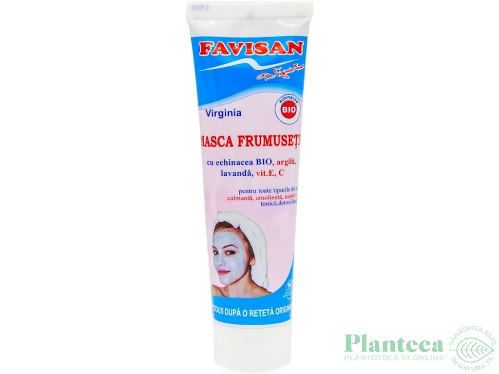 Masca frumusetii echinaceea argila Virginia 100ml - FAVISAN