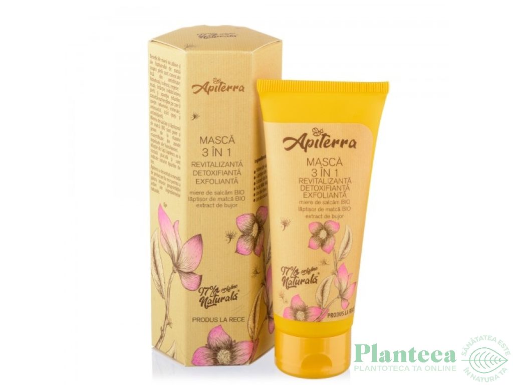 Masca 3in1 exfolianta detoxifianta revitalizanta 75ml - APITERRA