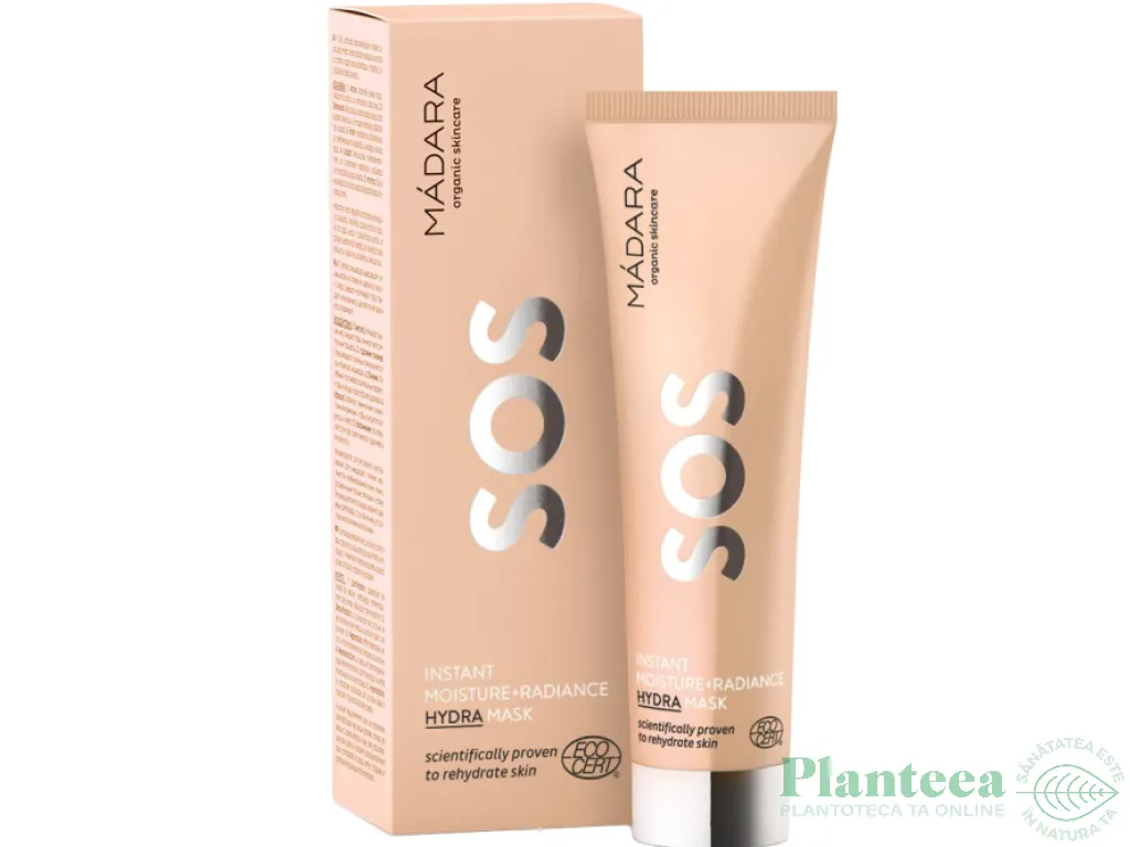 Masca fata hidratanta iluminatoare SOS HYDRA 60ml - MADARA