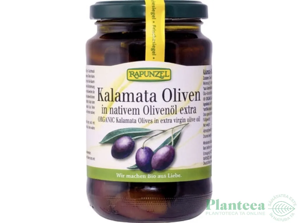 Masline kalamata cu samburi saramura eco 335g - RAPUNZEL
