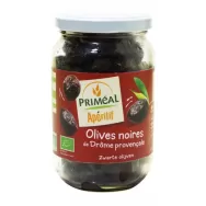 Masline negre Drome cu samburi eco 220g - PRIMEAL