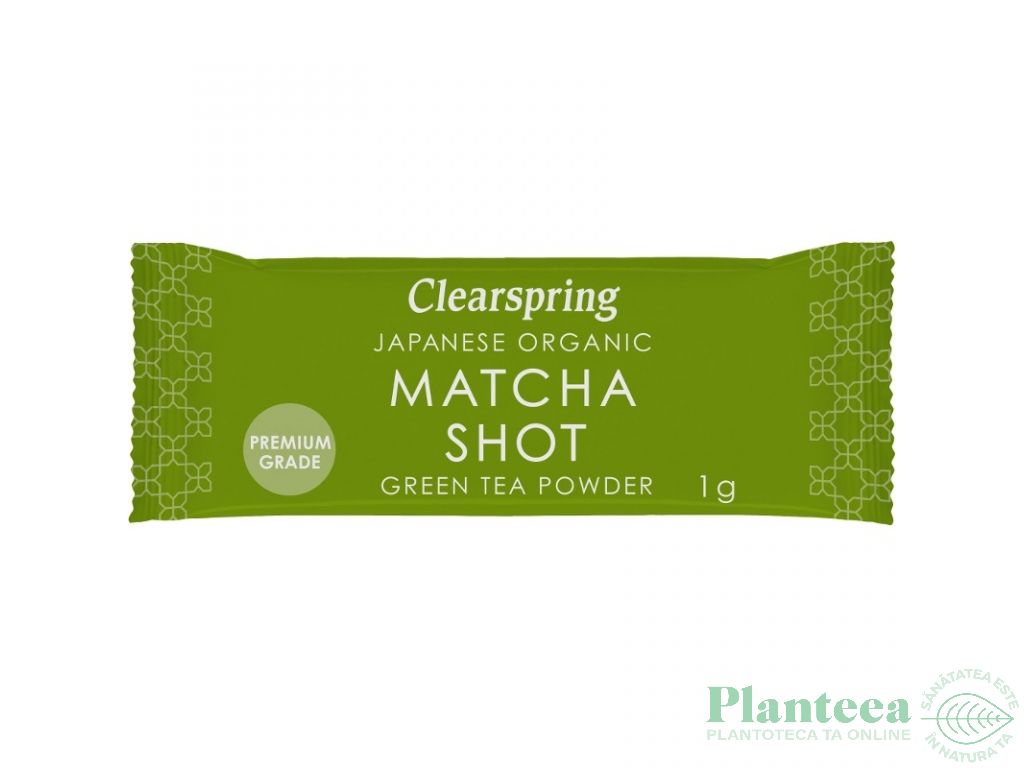 Ceai verde matcha pulbere plic eco 1g - CLEARSPRING