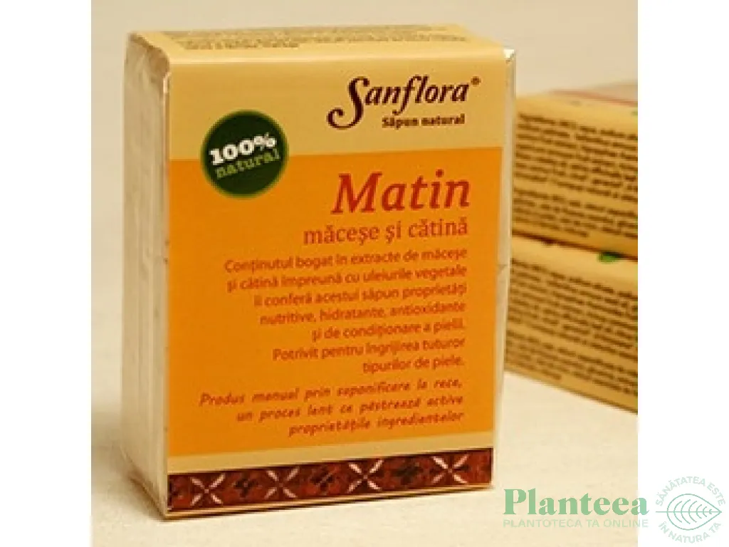 Sapun Zori de Zi Revigorant+ macese catina 100g - SANFLORA