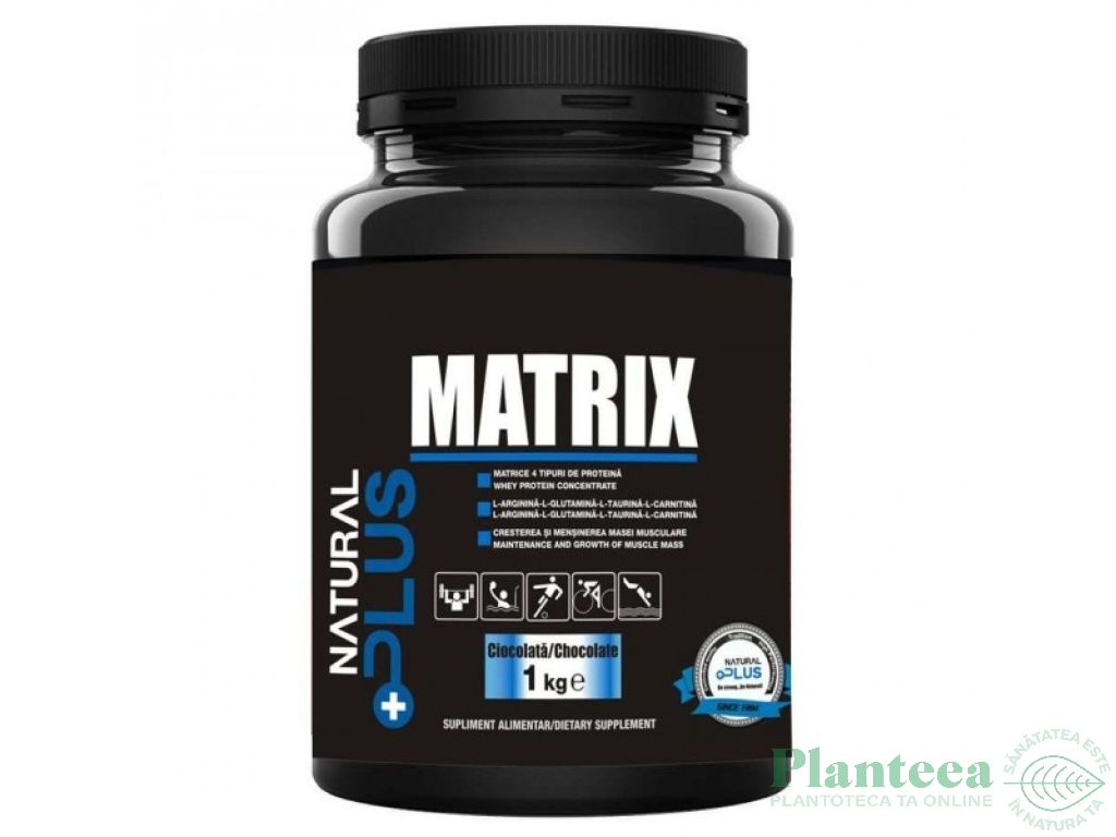 Pulbere proteica mix 4sort Matrix 1kg - NATURAL PLUS