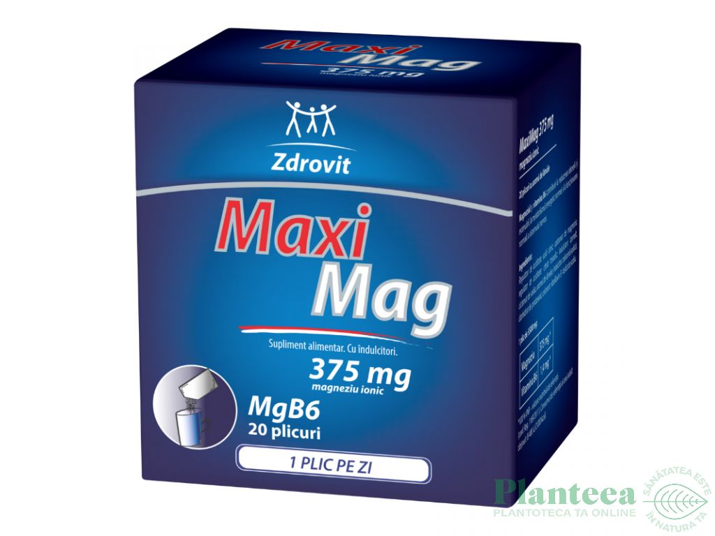 MaxiMag express magneziu ionic 375mg 20pl - NATUR PRODUKT