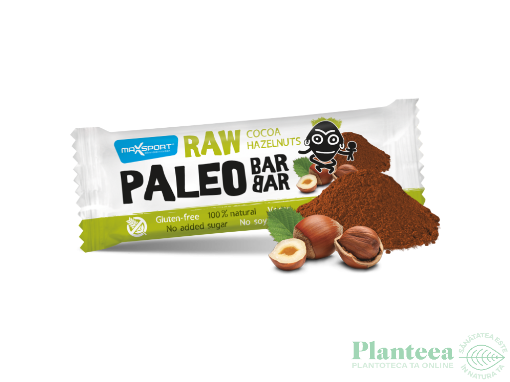 Baton raw paleo cacao alune eco 50g - MAXSPORT