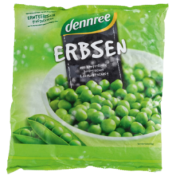 Mazare verde congelata bio 450g - DENNREE