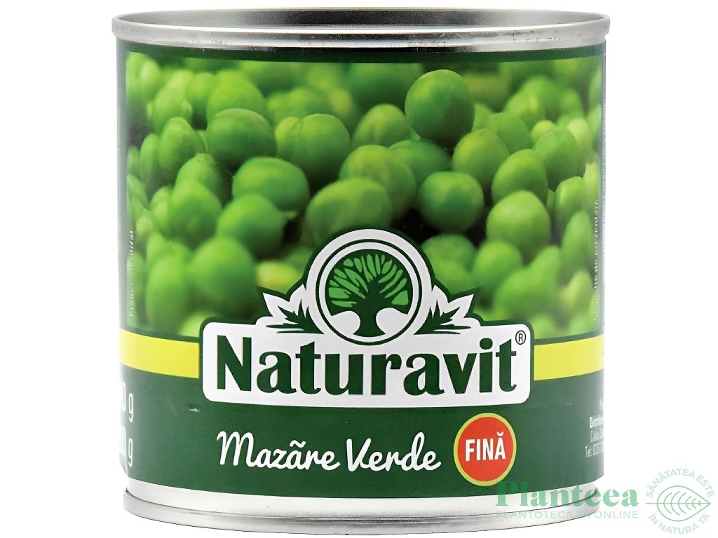 Conserva mazare verde boabe 425ml - NATURAVIT