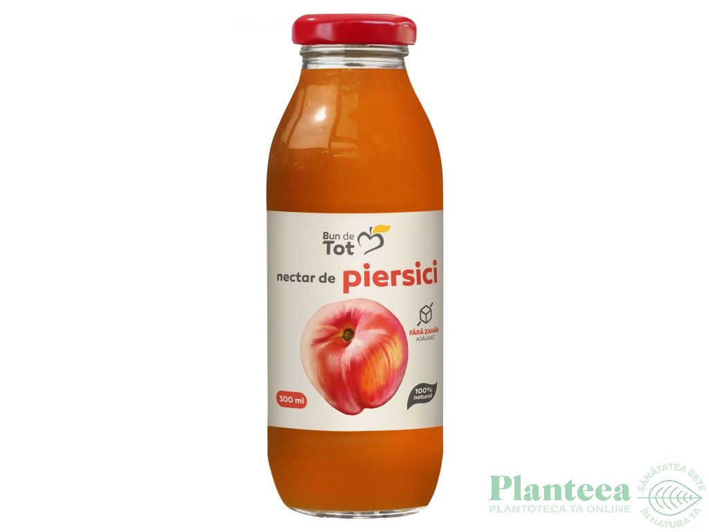 Nectar piersici fara zahar 300ml - BUN DE TOT