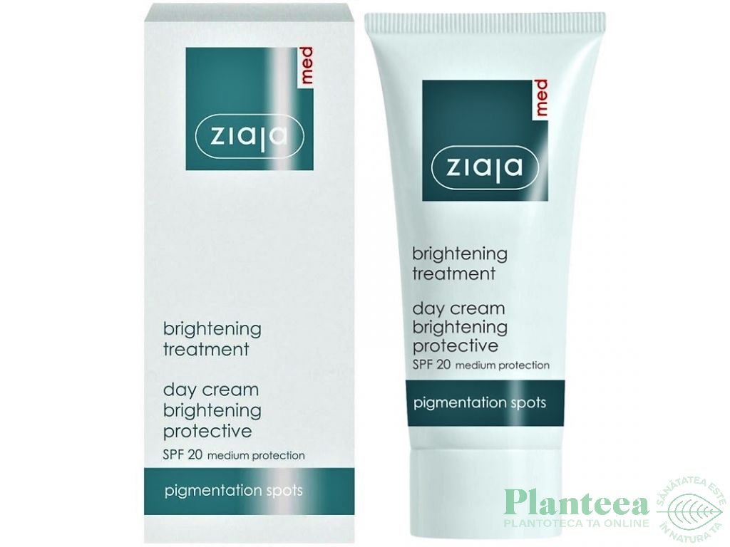 Crema zi albire protectoare spf20 pete depigmentare Med 50ml - ZIAJA