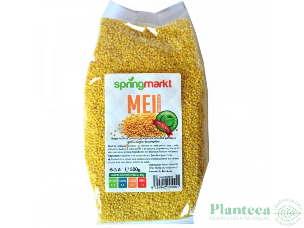 Mei decorticat boabe 500g - SPRINGMARKT