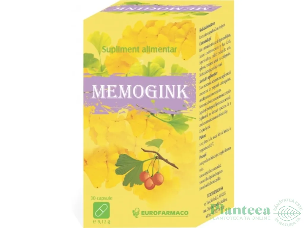 Memogink 80mg 30cp - EUROFARMACO