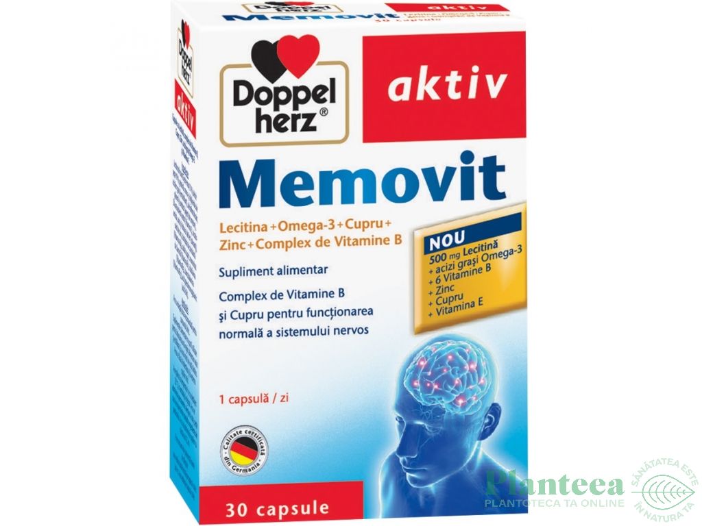 Memovit aktiv 30cps - DOPPEL HERZ