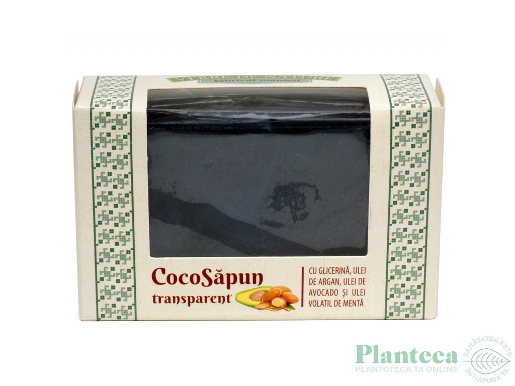 Sapun transparent Coco argan avocado menta 50g - MANICOS