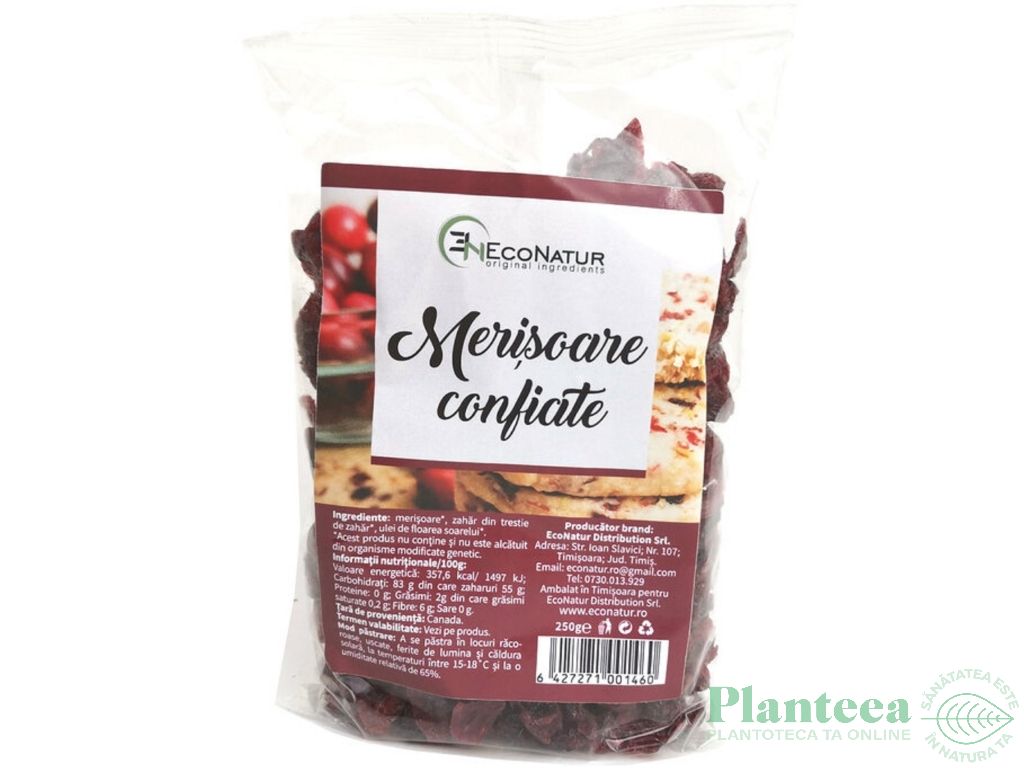 Merisoare confiate 250g - ECONATUR