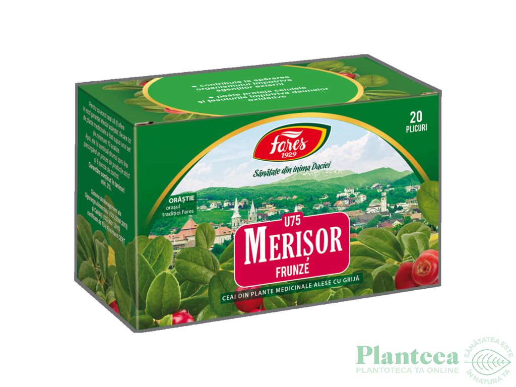 Ceai merisor frunze 20dz - FARES