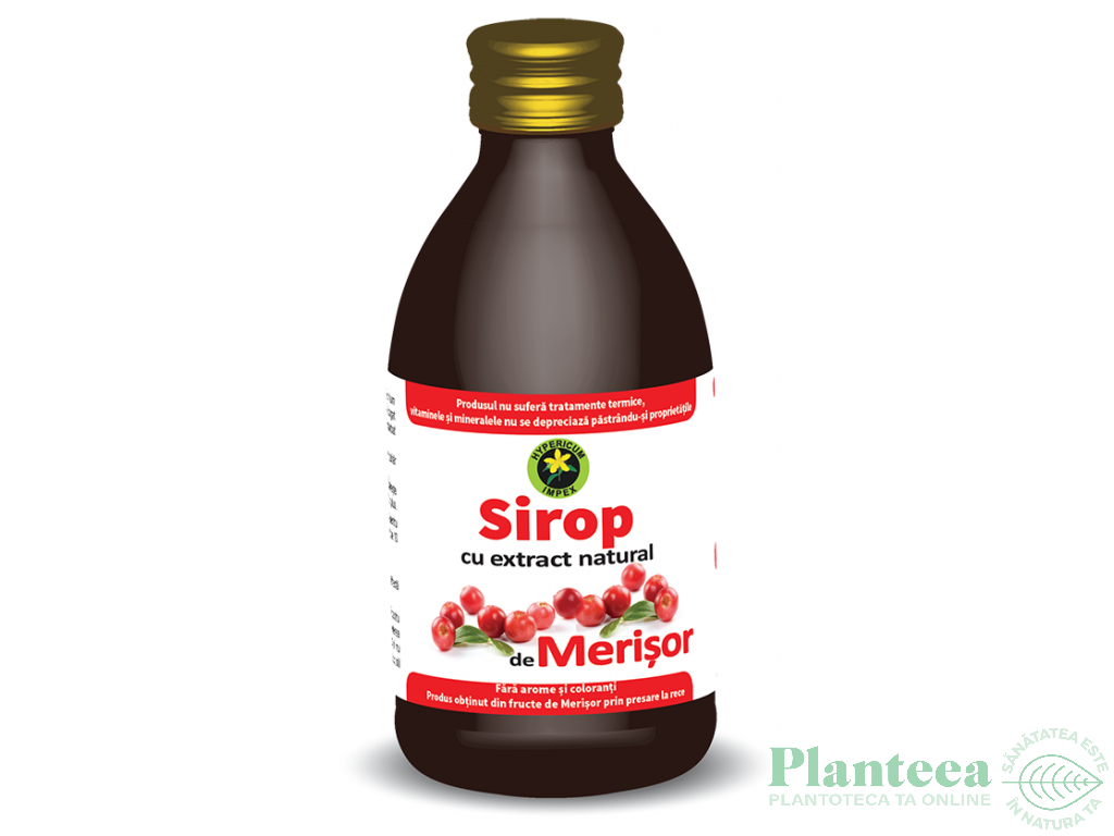 Sirop merisor cu zahar invertit 250ml - HYPERICUM PLANT