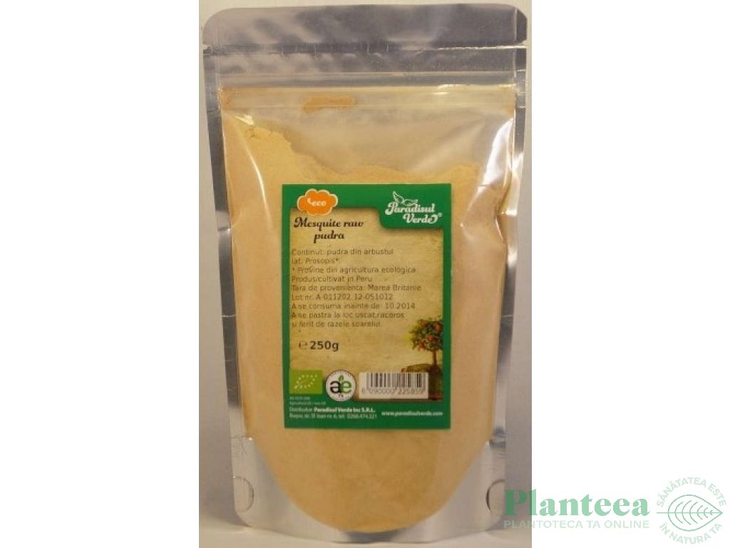 Pulbere mesquite raw PR ET eco 250g - PARADISUL VERDE