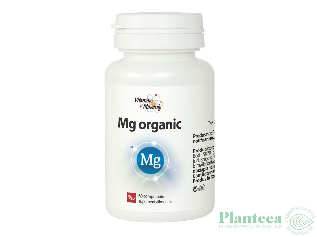 Magneziu organic 60cp - DACIA PLANT