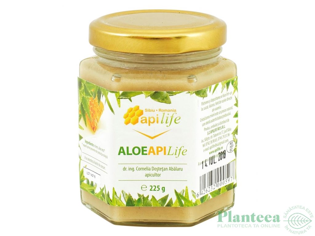 Miere cu aloe 225g - APILIFE