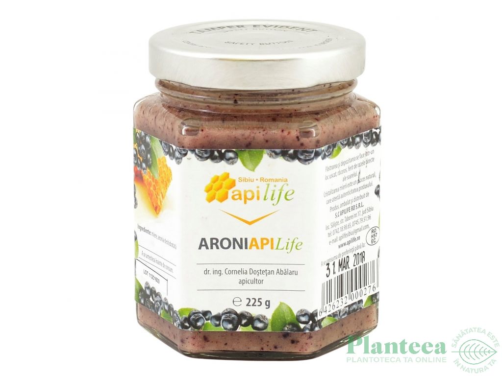 Miere cu aronia 225g - APILIFE