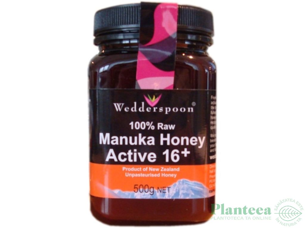 Miere Manuka KFactor16+ raw 500g - WEDDERSPOON