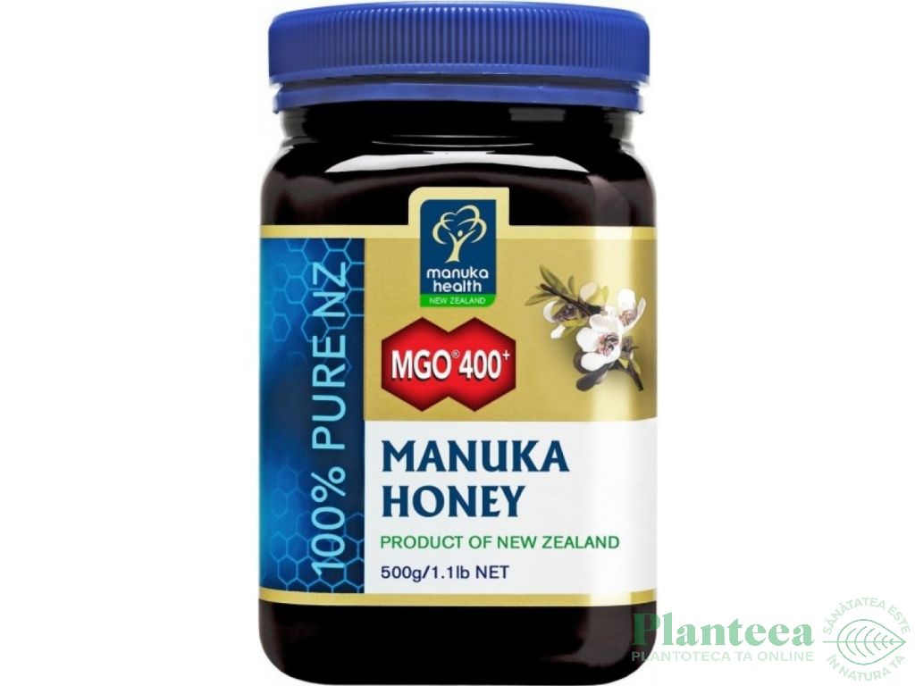 Miere Manuka mgo400+ New Zealand 500g - MANUKA HEALTH