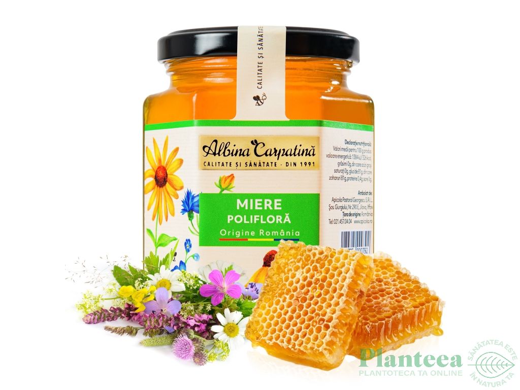 Miere poliflora romaneasca 360g - ALBINA CARPATINA