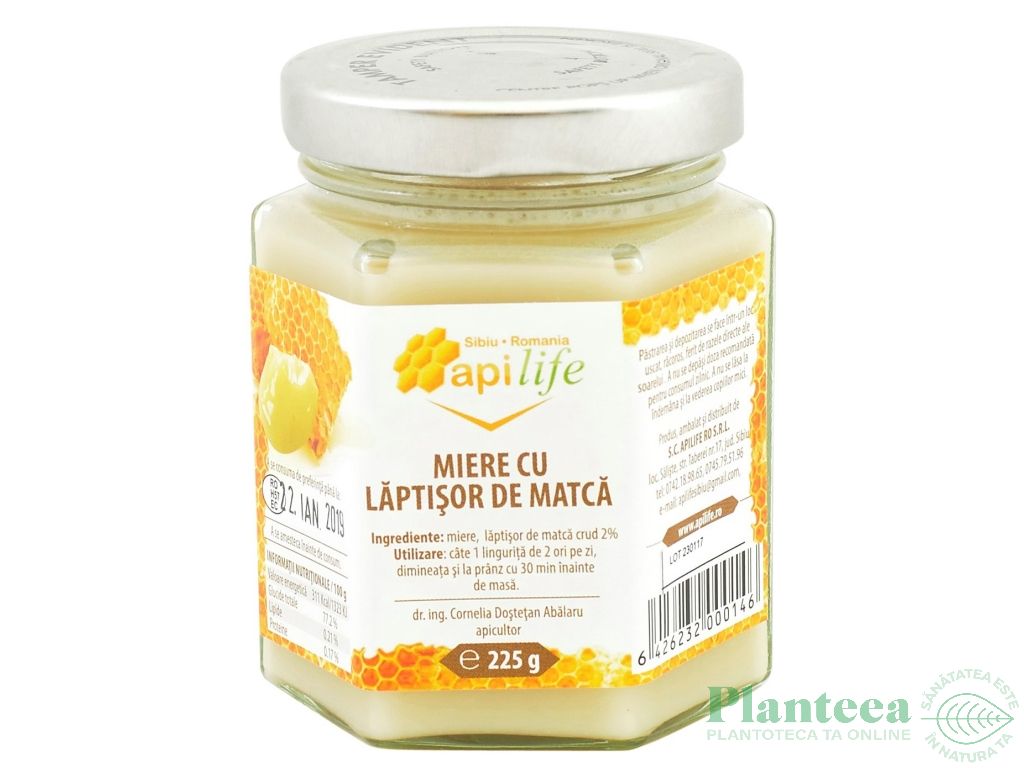 Miere laptisor matca 225g - APILIFE