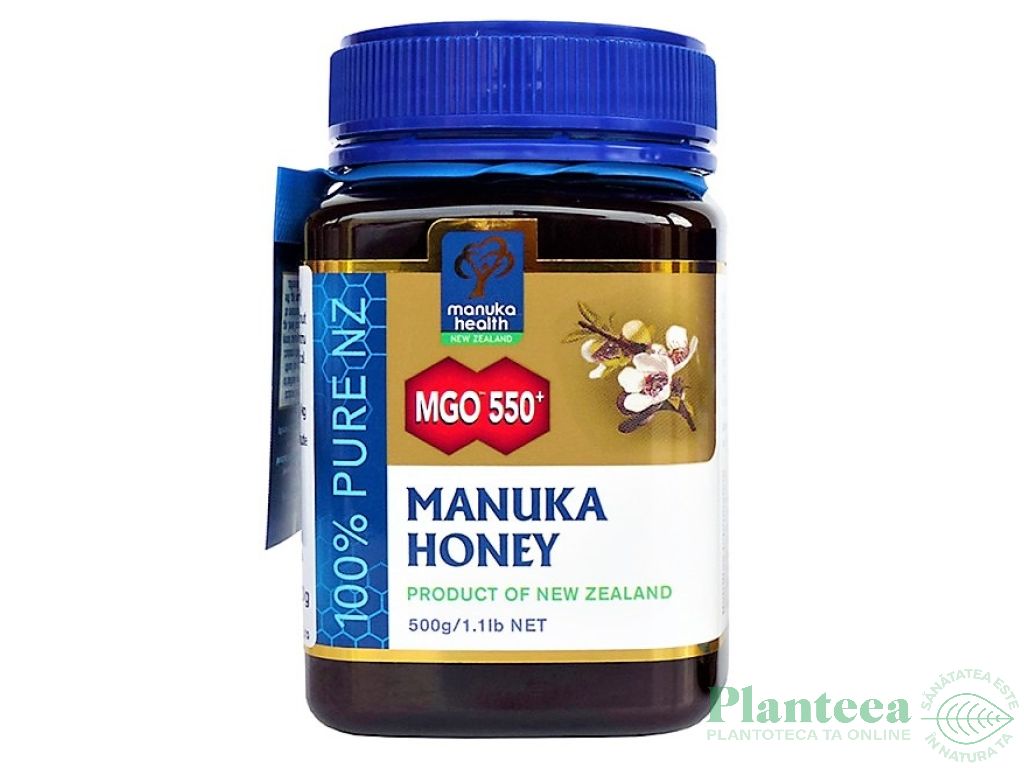 Miere Manuka mgo550+ New Zealand 500g - MANUKA HEALTH