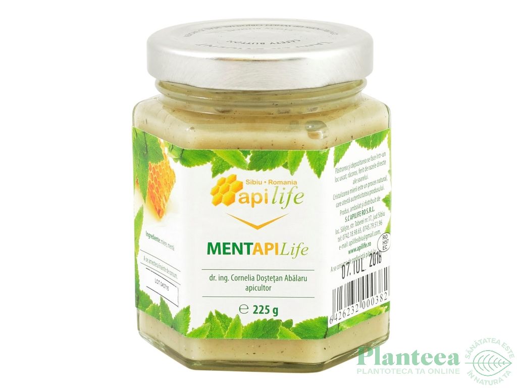 Miere cu menta 225g - APILIFE