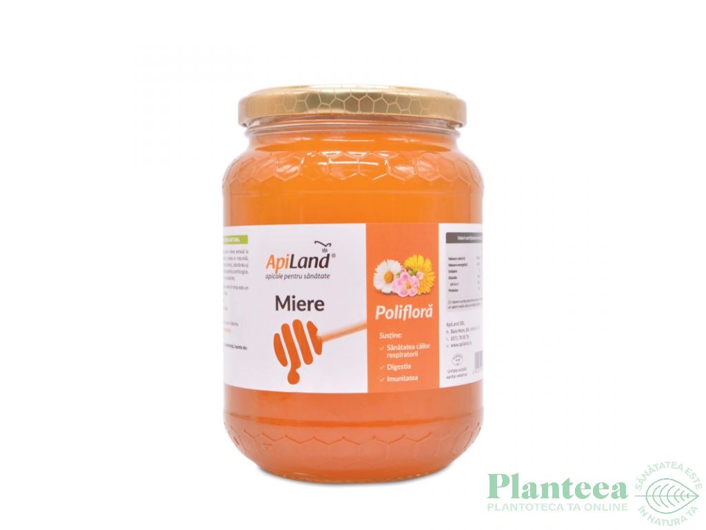 Miere poliflora cruda conventional 500g - APILAND