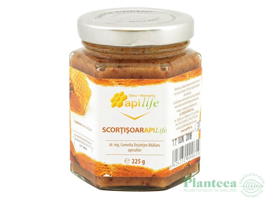 Miere cu scortisoara 225g - APILIFE