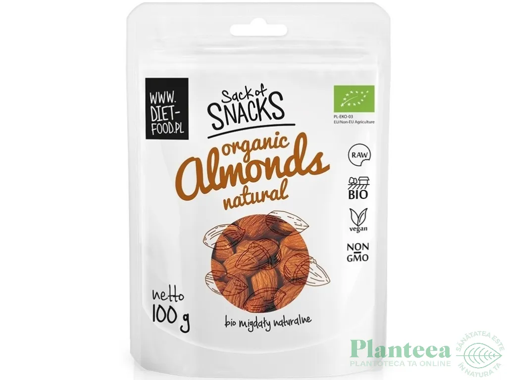 Migdale crude necojite eco 100g - DIET FOOD