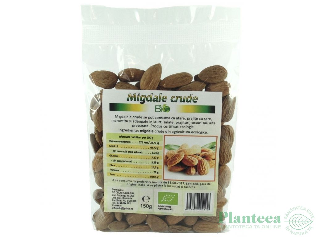 Migdale crude intregi eco 150g - DECO ITALIA